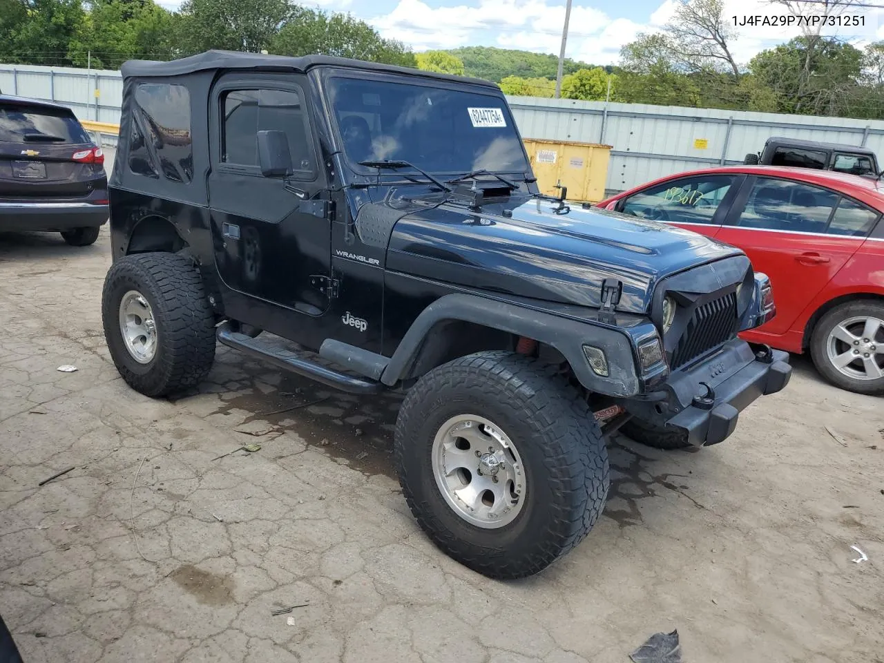 1J4FA29P7YP731251 2000 Jeep Wrangler / Tj Se