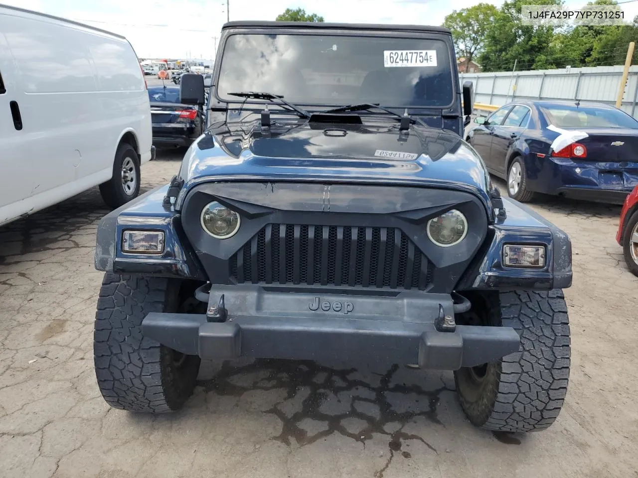 2000 Jeep Wrangler / Tj Se VIN: 1J4FA29P7YP731251 Lot: 62447754