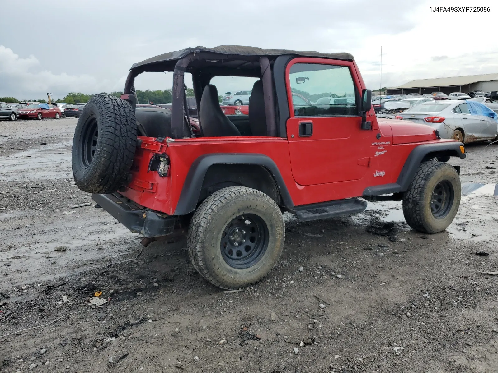 2000 Jeep Wrangler / Tj Sport VIN: 1J4FA49SXYP725086 Lot: 64471954