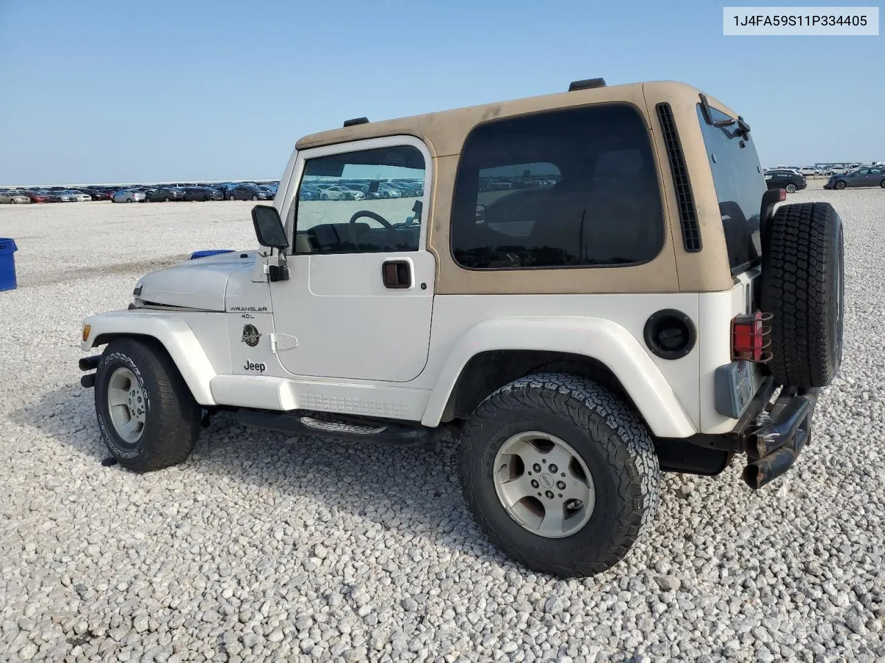 2001 Jeep Wrangler / Tj Sahara VIN: 1J4FA59S11P334405 Lot: 62079414