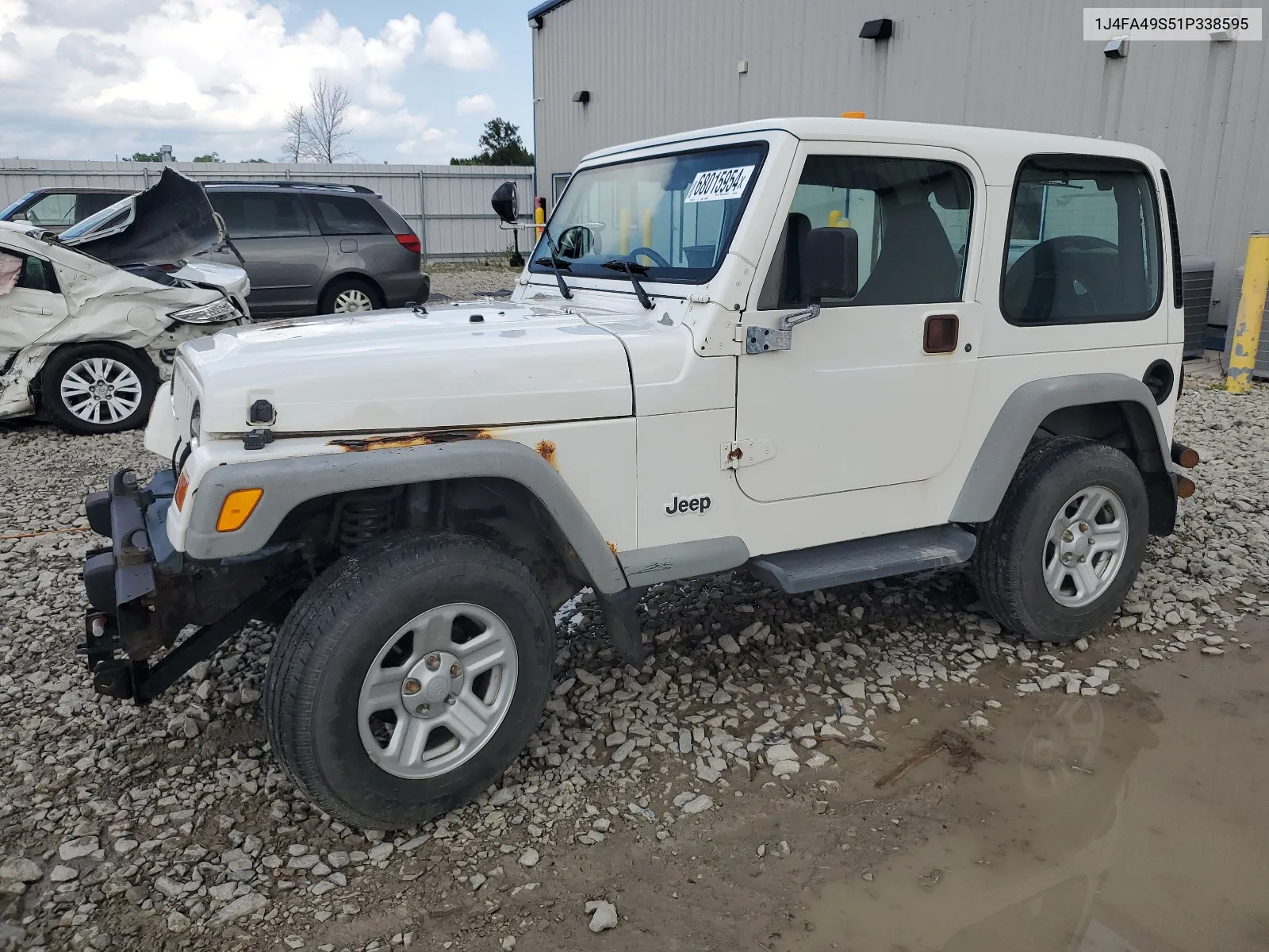 2001 Jeep Wrangler / Tj Sport VIN: 1J4FA49S51P338595 Lot: 68015954