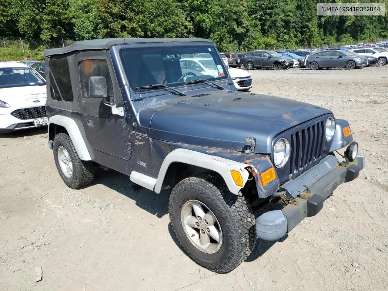 2001 Jeep Wrangler / Tj Sport VIN: 1J4FA49S41P352844 Lot: 69216924