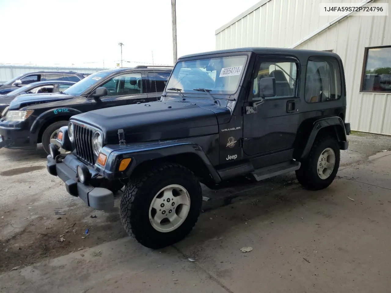 2002 Jeep Wrangler / Tj Sahara VIN: 1J4FA59S72P724796 Lot: 60654714