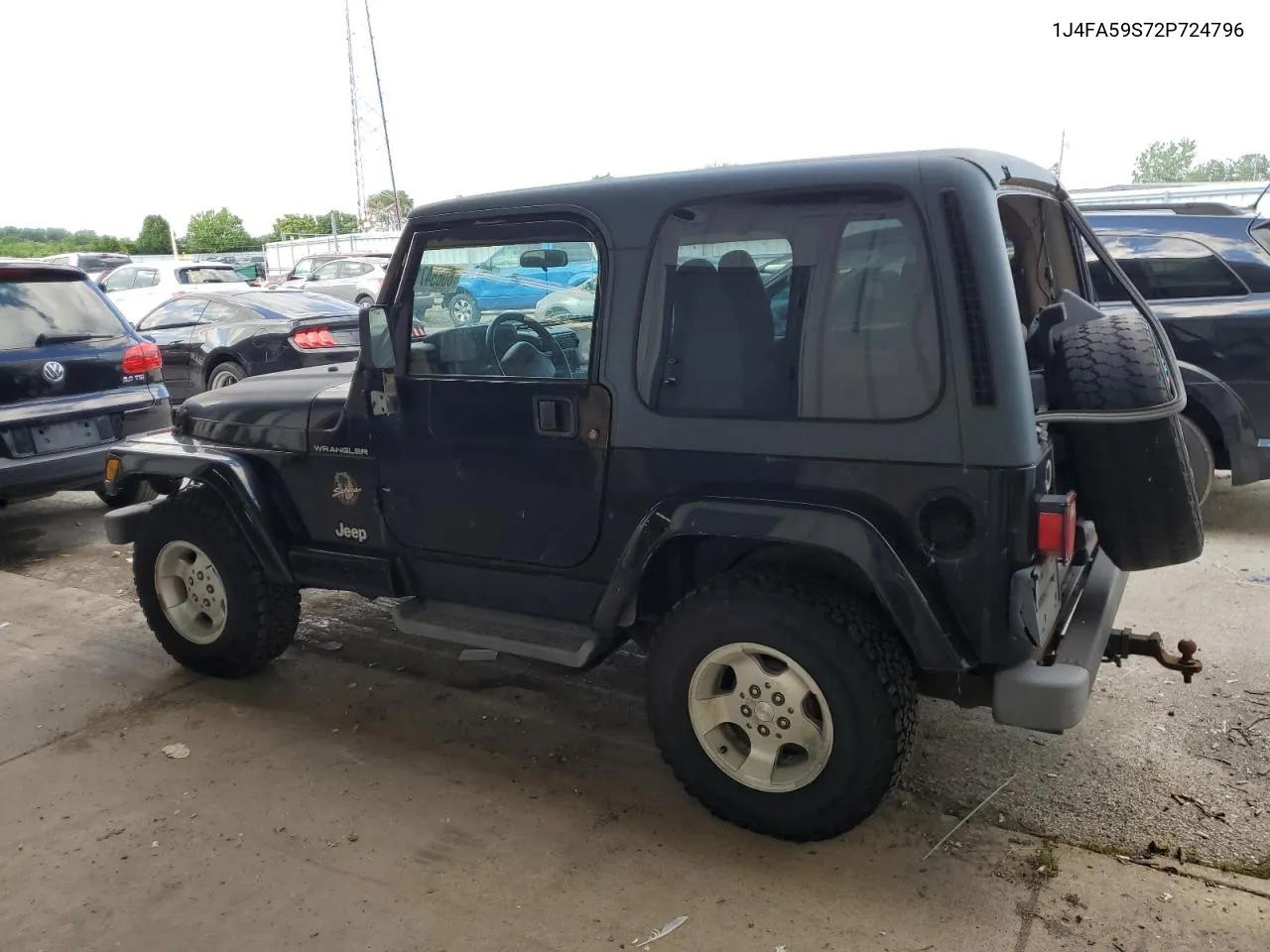 2002 Jeep Wrangler / Tj Sahara VIN: 1J4FA59S72P724796 Lot: 60654714