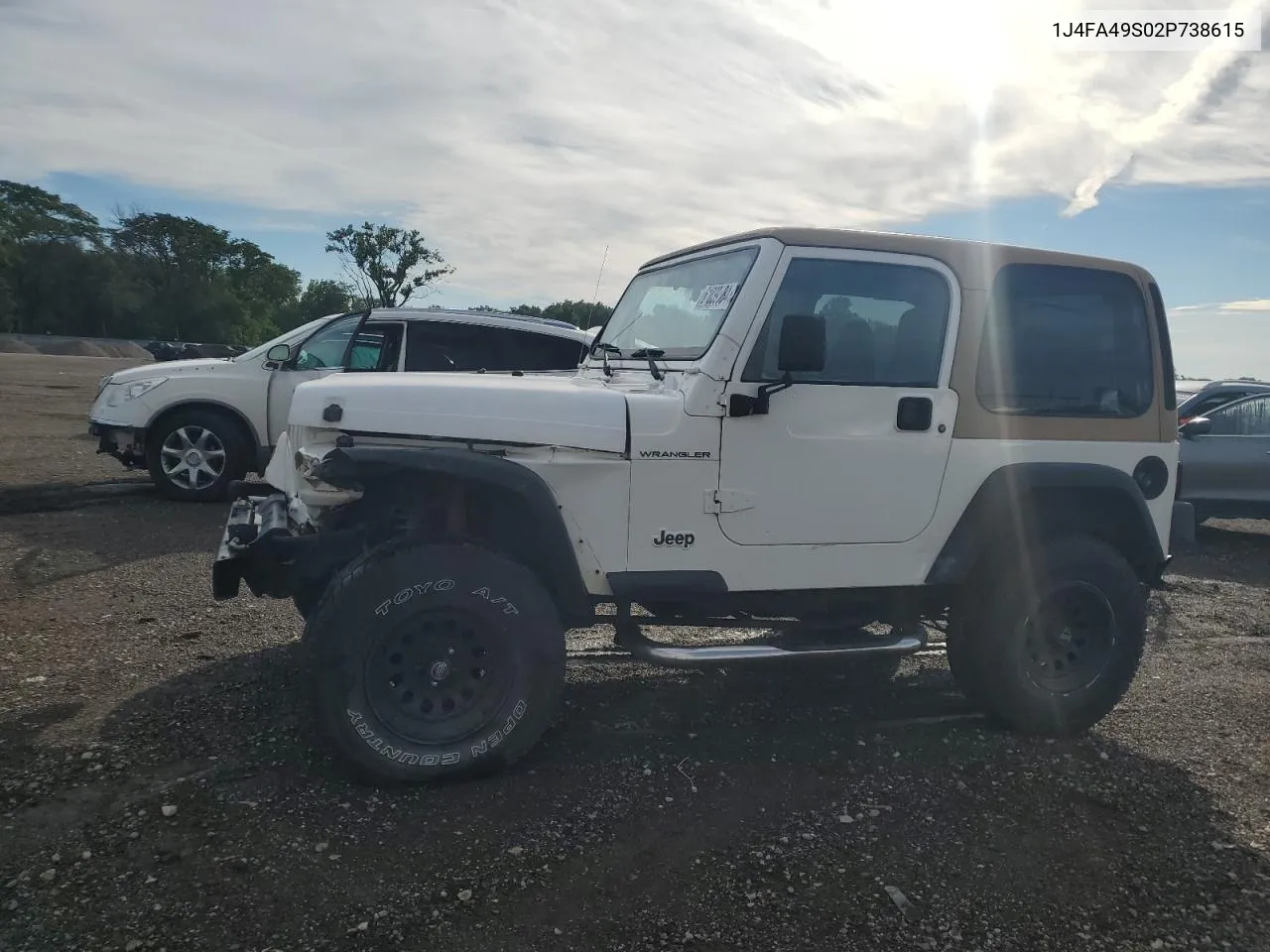 2002 Jeep Wrangler / Tj Sport VIN: 1J4FA49S02P738615 Lot: 61039584