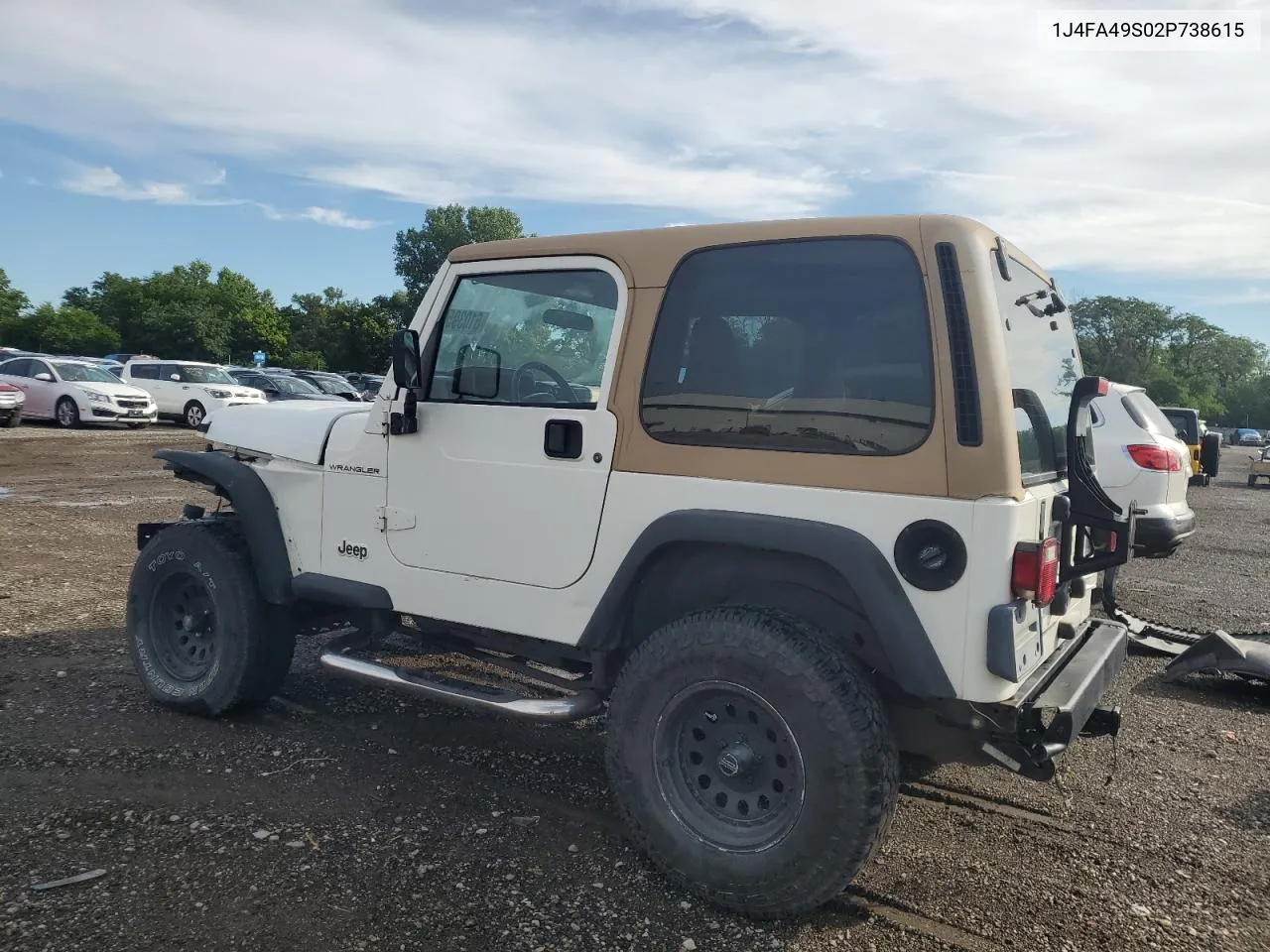 2002 Jeep Wrangler / Tj Sport VIN: 1J4FA49S02P738615 Lot: 61039584