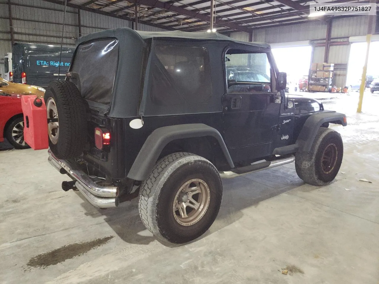 2002 Jeep Wrangler / Tj Sport VIN: 1J4FA49S32P751827 Lot: 62450274