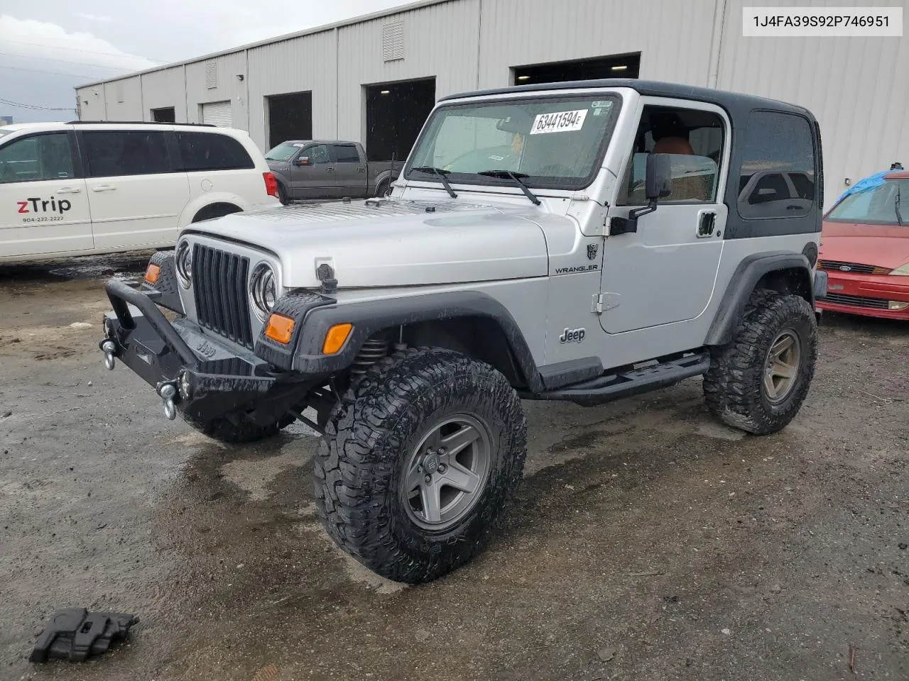 2002 Jeep Wrangler / Tj X VIN: 1J4FA39S92P746951 Lot: 63441594