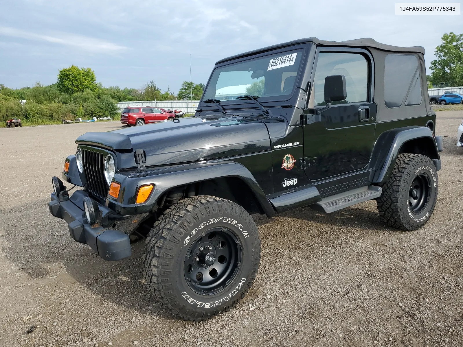 2002 Jeep Wrangler / Tj Sahara VIN: 1J4FA59S52P775343 Lot: 65216414