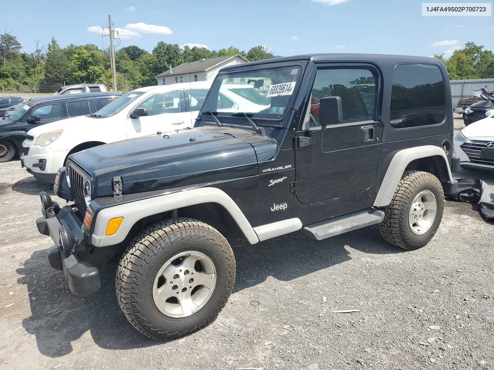 2002 Jeep Wrangler / Tj Sport VIN: 1J4FA49S02P700723 Lot: 68839614