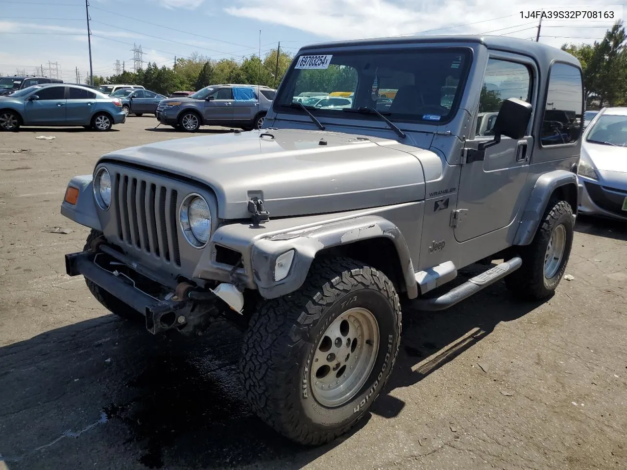 2002 Jeep Wrangler / Tj X VIN: 1J4FA39S32P708163 Lot: 69703254