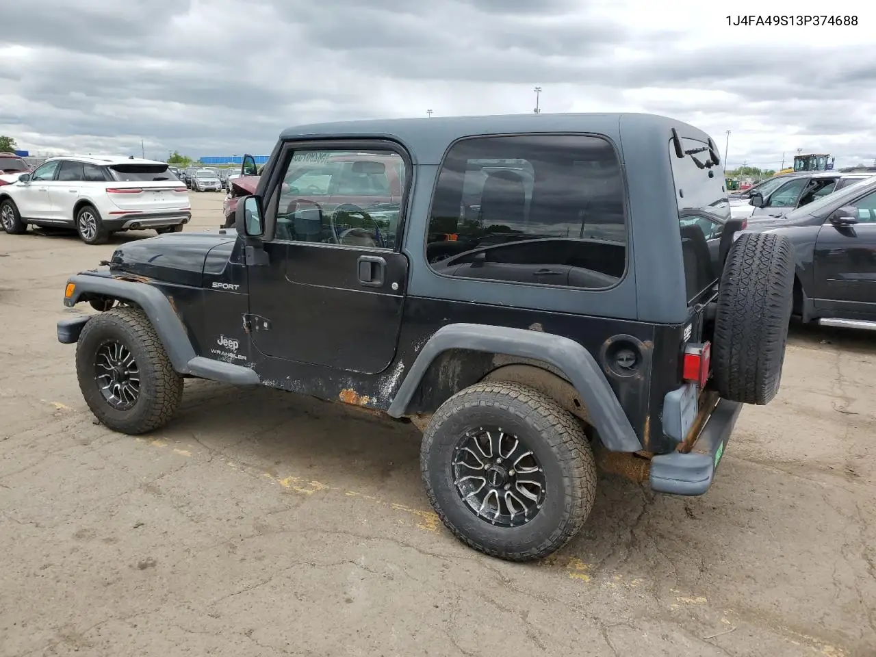 2003 Jeep Wrangler / Tj Sport VIN: 1J4FA49S13P374688 Lot: 58296735