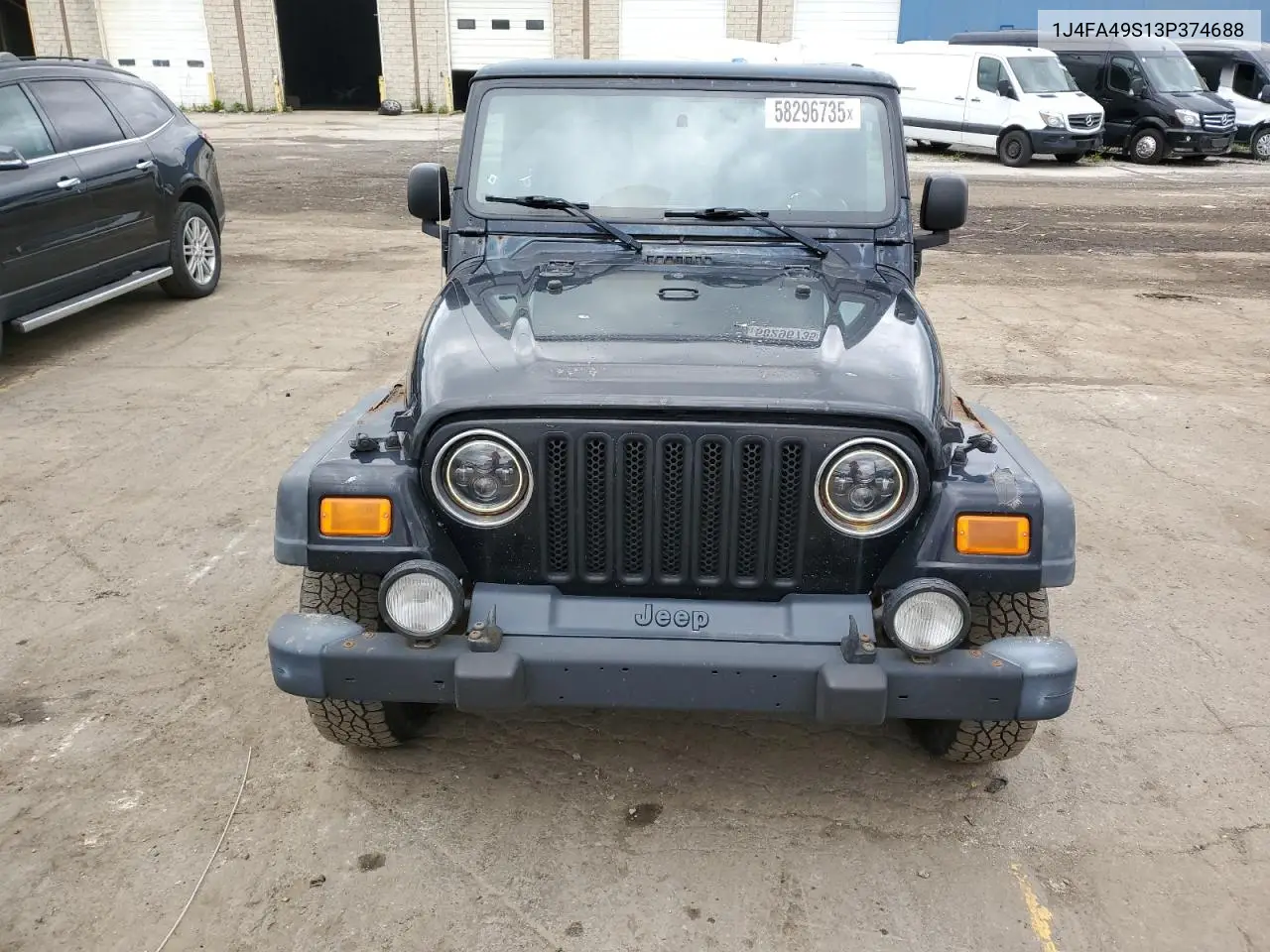 2003 Jeep Wrangler / Tj Sport VIN: 1J4FA49S13P374688 Lot: 58296735