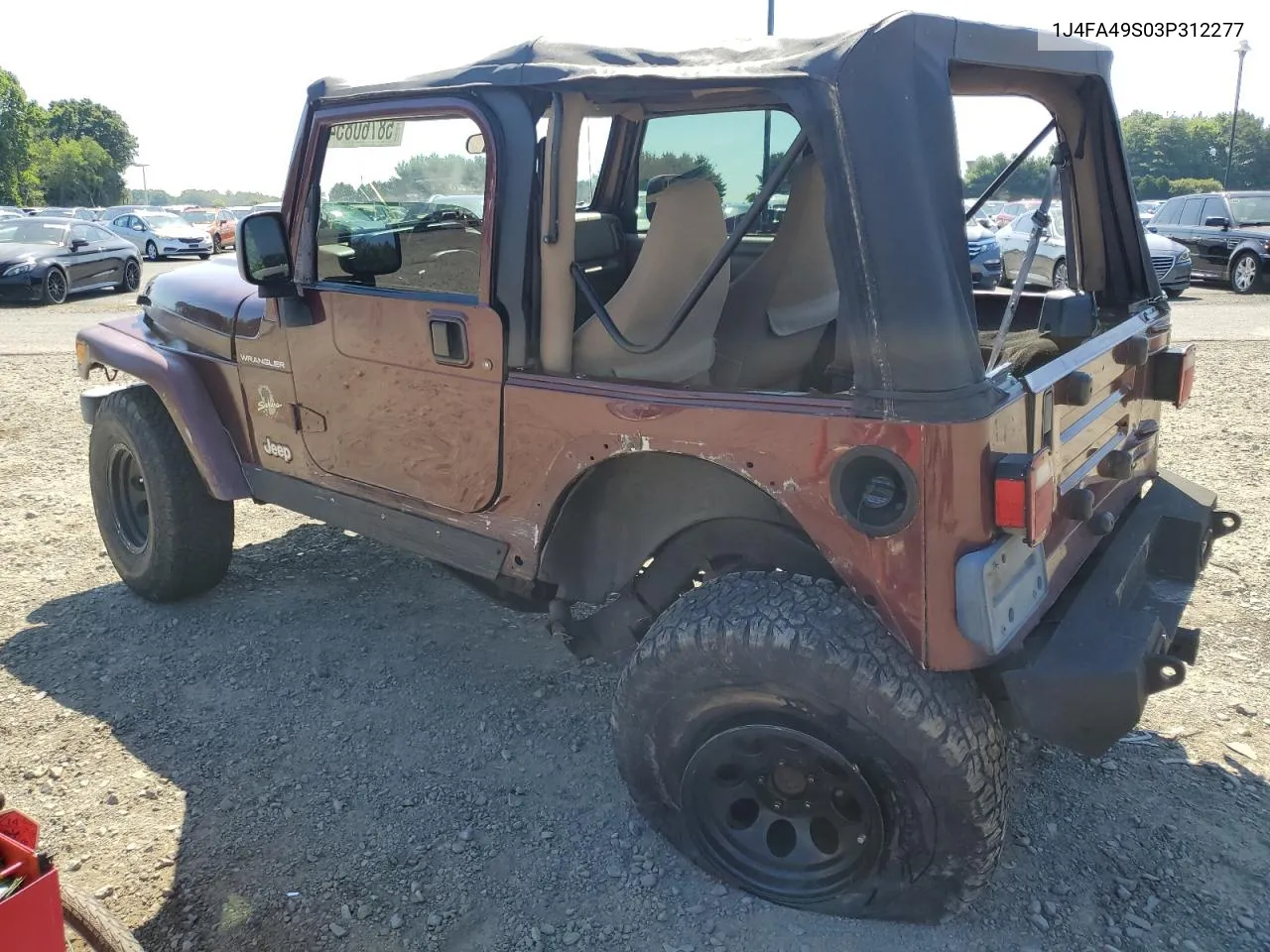 2003 Jeep Wrangler / Tj Sport VIN: 1J4FA49S03P312277 Lot: 58760854