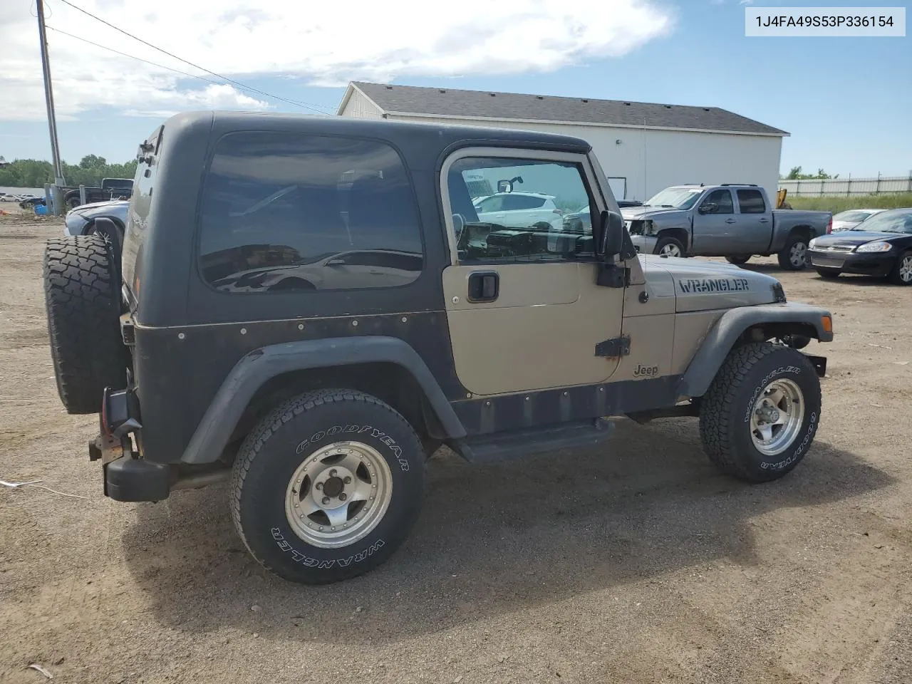 2003 Jeep Wrangler / Tj Sport VIN: 1J4FA49S53P336154 Lot: 60756854