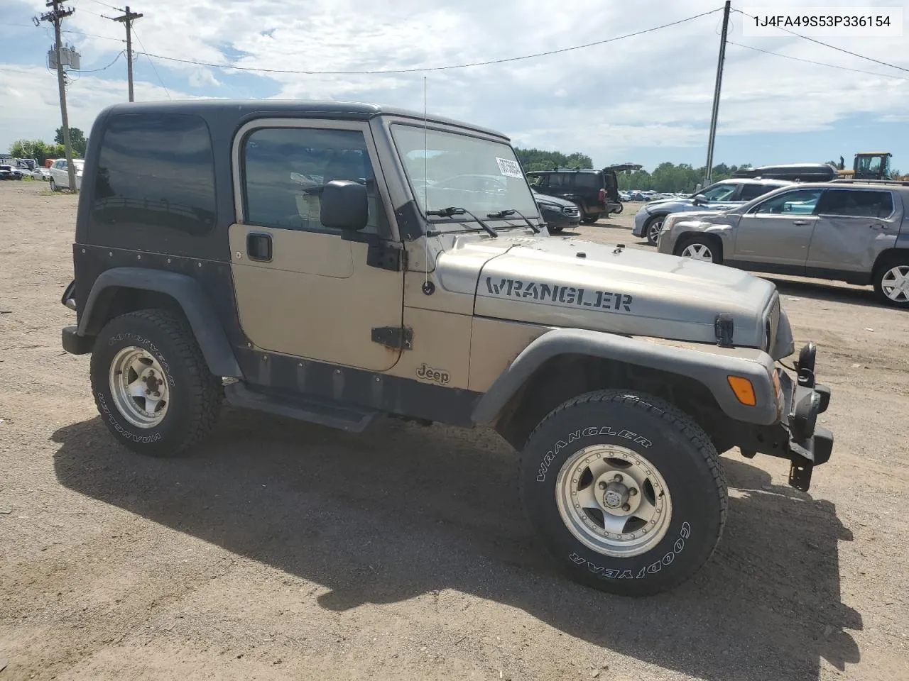 2003 Jeep Wrangler / Tj Sport VIN: 1J4FA49S53P336154 Lot: 60756854