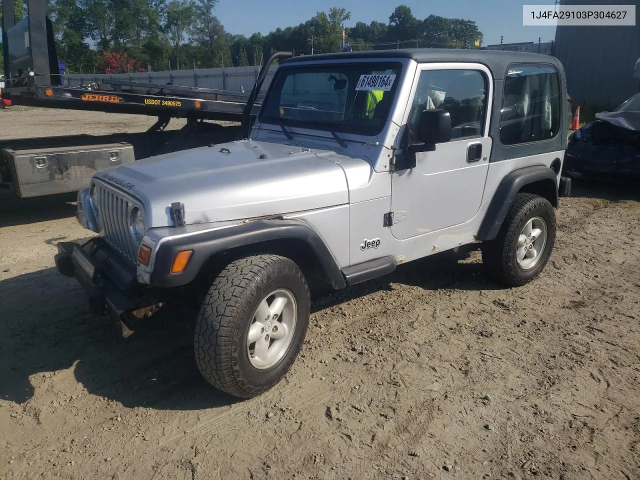 2003 Jeep Wrangler / Tj Se VIN: 1J4FA29103P304627 Lot: 61490164