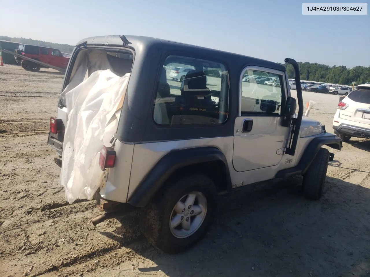 2003 Jeep Wrangler / Tj Se VIN: 1J4FA29103P304627 Lot: 61490164