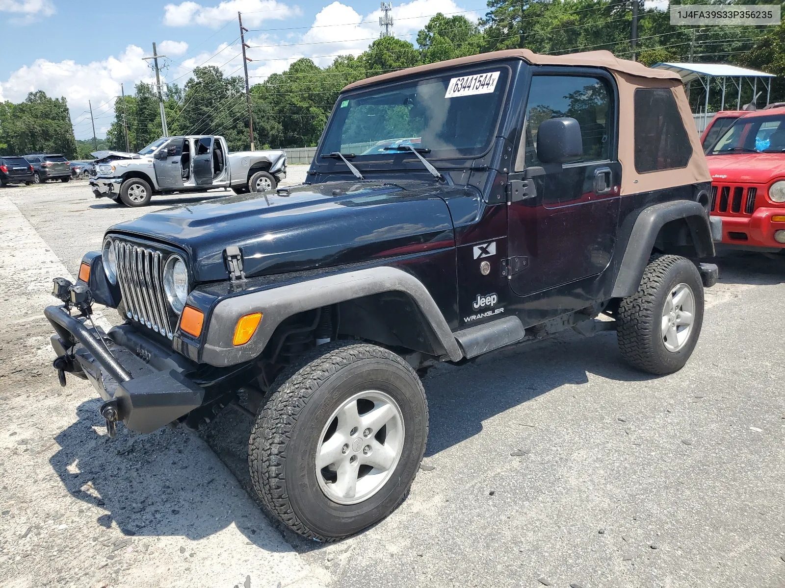 2003 Jeep Wrangler Commando VIN: 1J4FA39S33P356235 Lot: 63441544