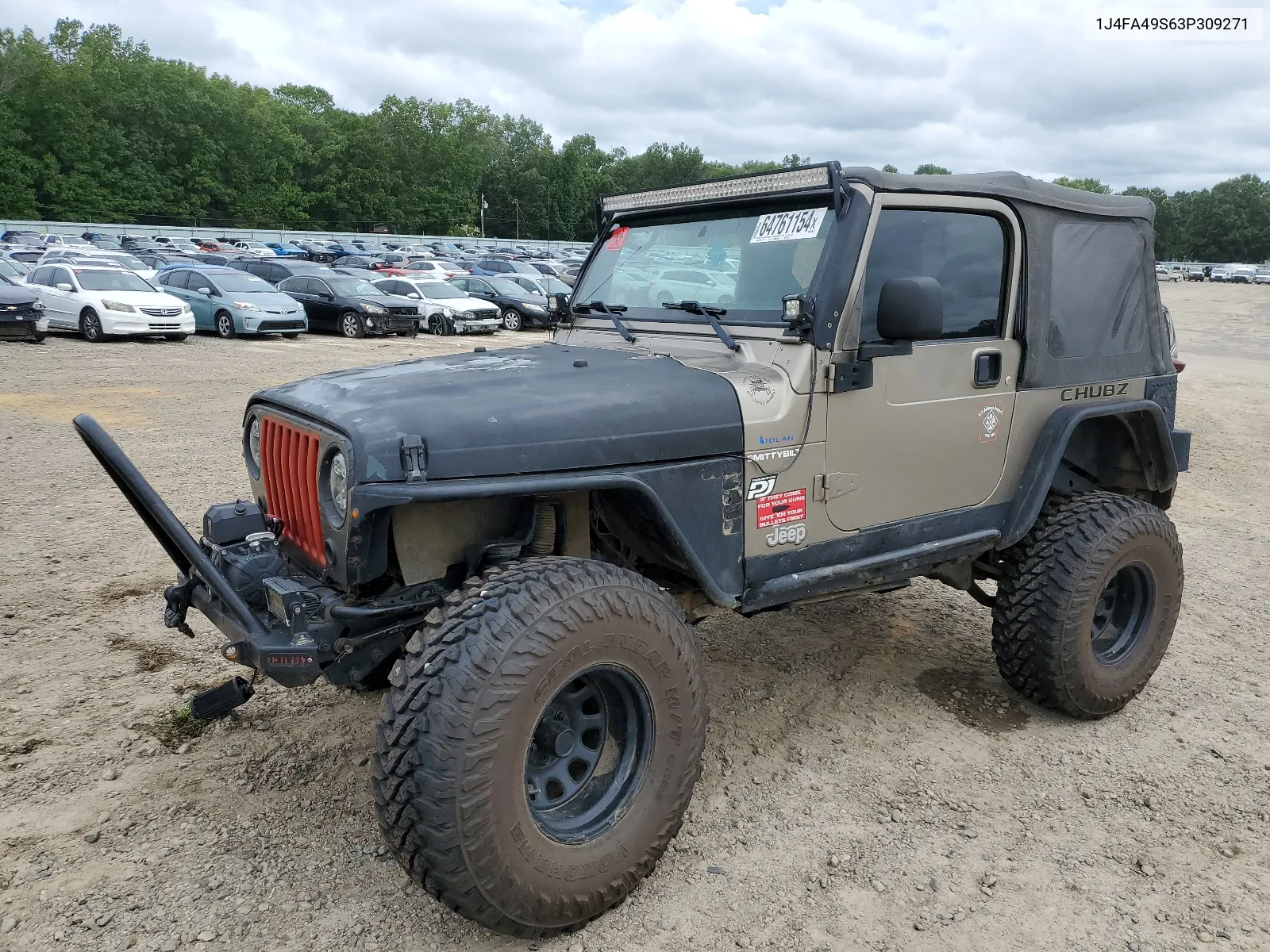 2003 Jeep Wrangler / Tj Sport VIN: 1J4FA49S63P309271 Lot: 64761154