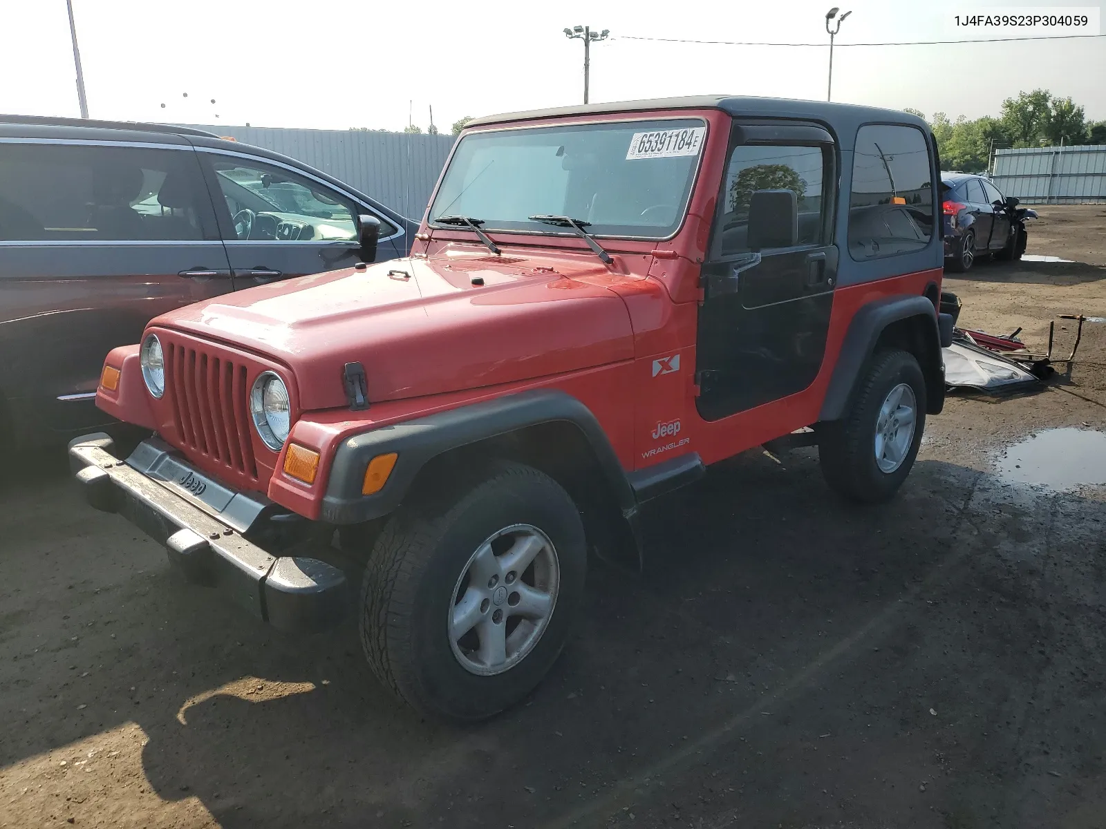 2003 Jeep Wrangler Commando VIN: 1J4FA39S23P304059 Lot: 65391184