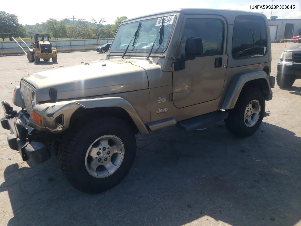 2003 Jeep Wrangler / Tj Sahara VIN: 1J4FA59S23P303845 Lot: 68101244