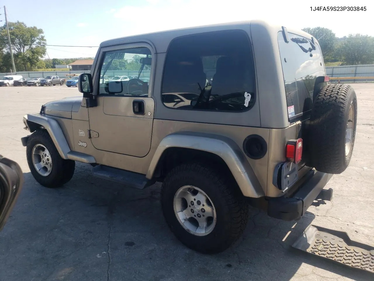 2003 Jeep Wrangler / Tj Sahara VIN: 1J4FA59S23P303845 Lot: 68101244