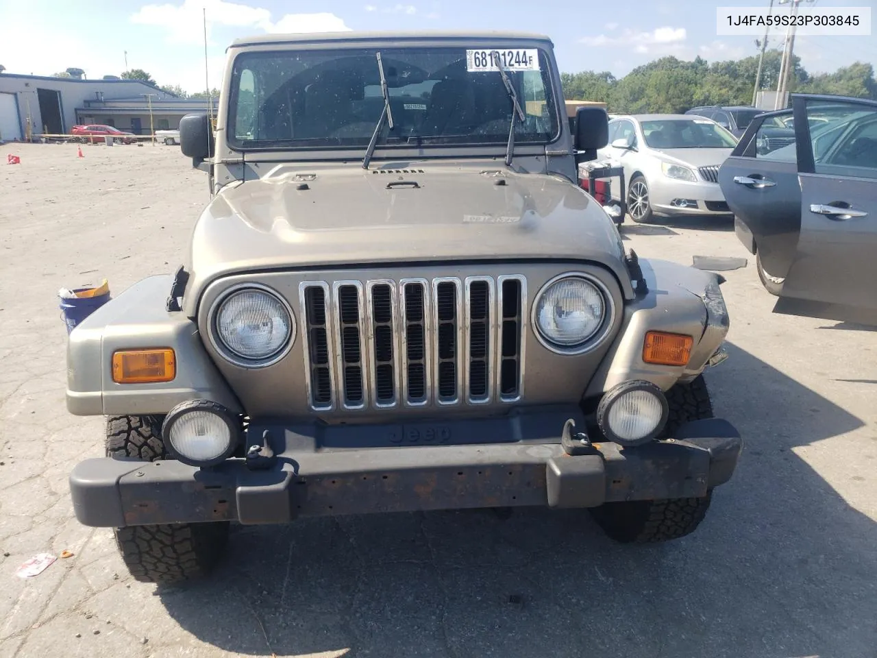 2003 Jeep Wrangler / Tj Sahara VIN: 1J4FA59S23P303845 Lot: 68101244