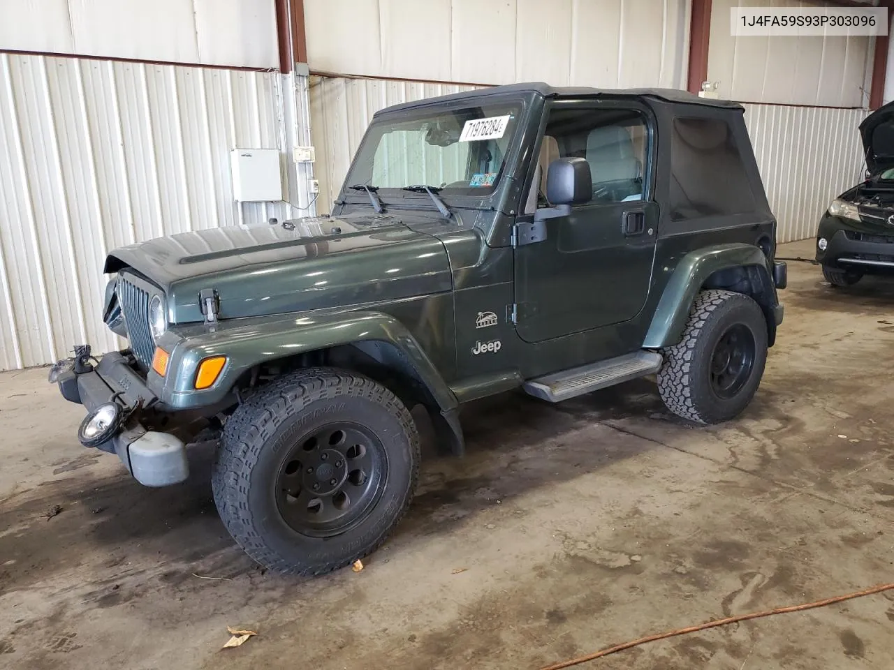 2003 Jeep Wrangler / Tj Sahara VIN: 1J4FA59S93P303096 Lot: 71976284