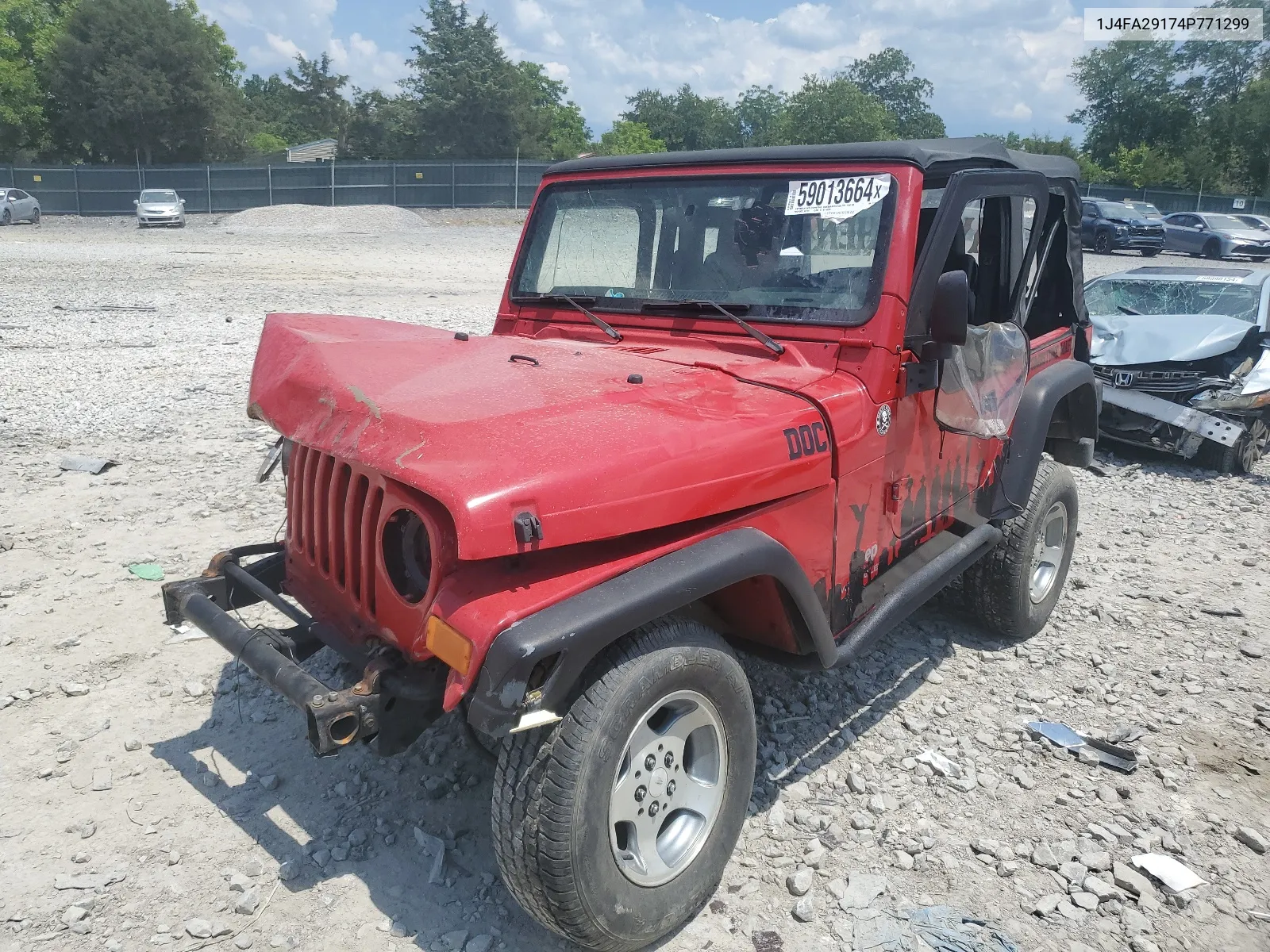 2004 Jeep Wrangler / Tj Se VIN: 1J4FA29174P771299 Lot: 59013664