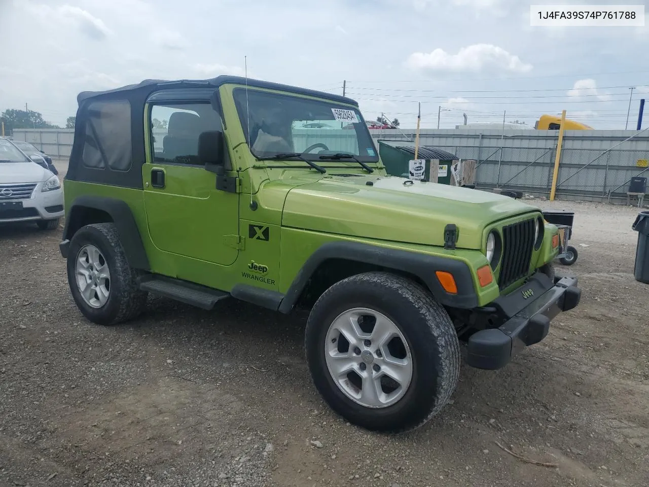 2004 Jeep Wrangler X VIN: 1J4FA39S74P761788 Lot: 59628454