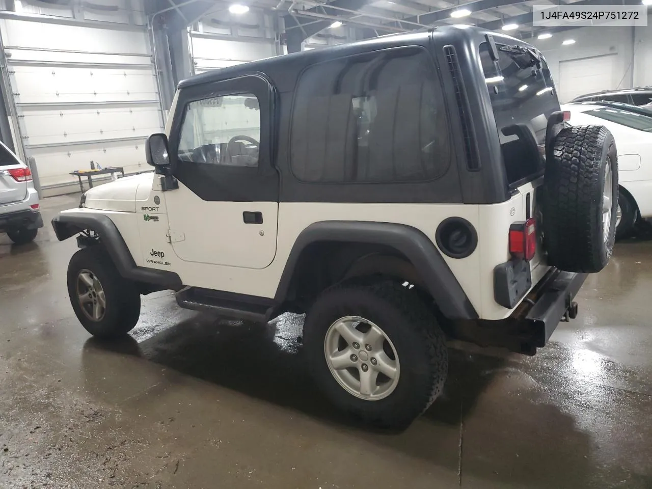 2004 Jeep Wrangler / Tj Sport VIN: 1J4FA49S24P751272 Lot: 59938374