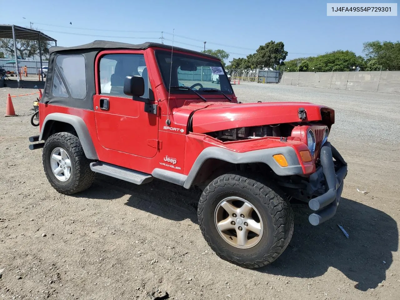 2004 Jeep Wrangler / Tj Sport VIN: 1J4FA49S54P729301 Lot: 60499664