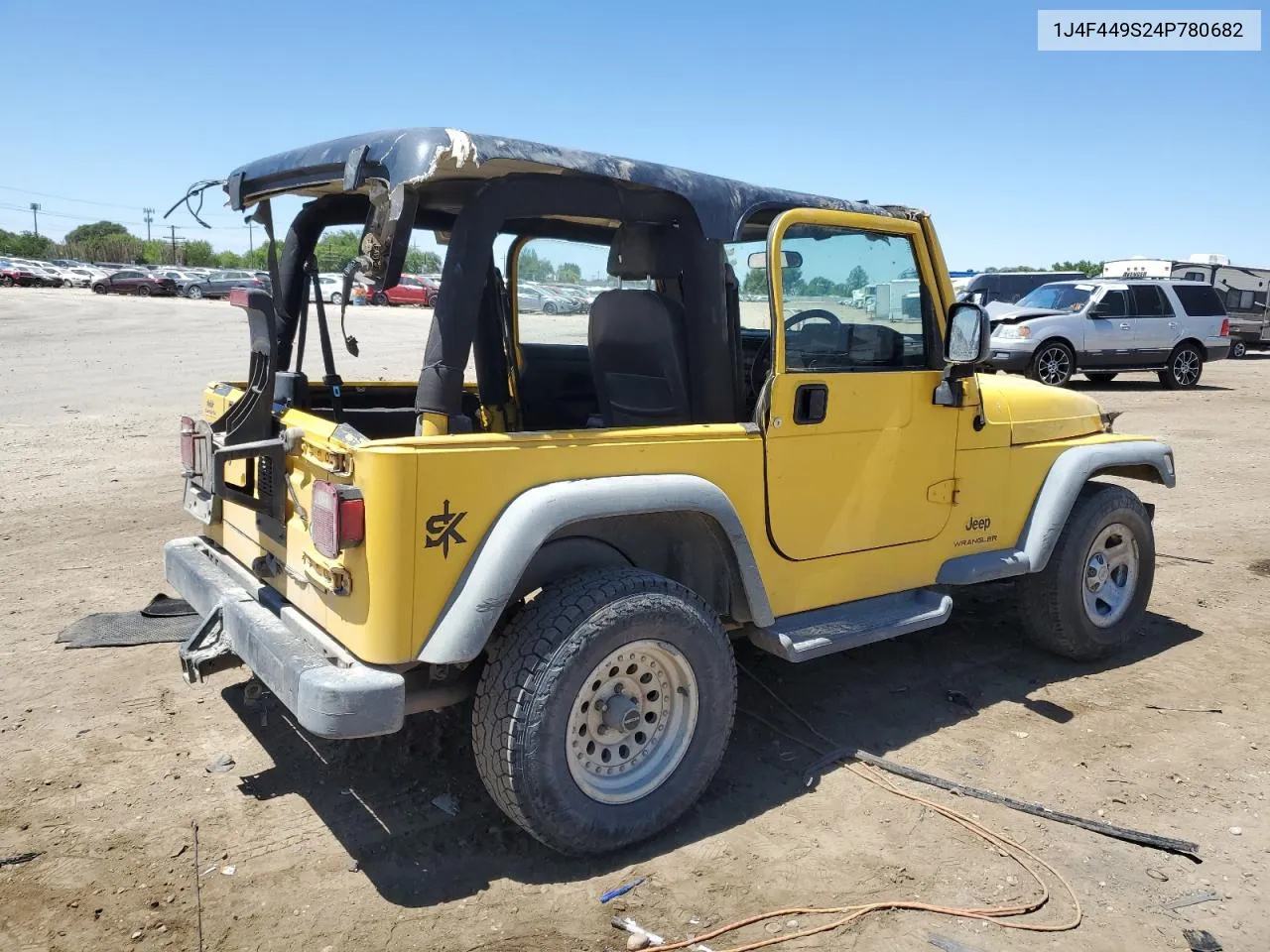 2004 Jeep Wrangler / Tj Sport VIN: 1J4F449S24P780682 Lot: 60730334