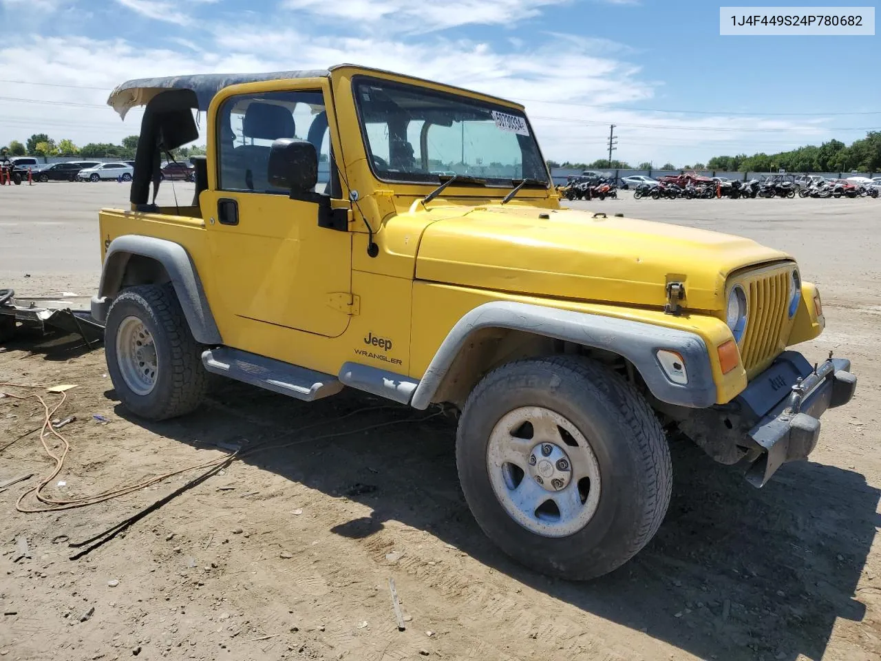 2004 Jeep Wrangler / Tj Sport VIN: 1J4F449S24P780682 Lot: 60730334