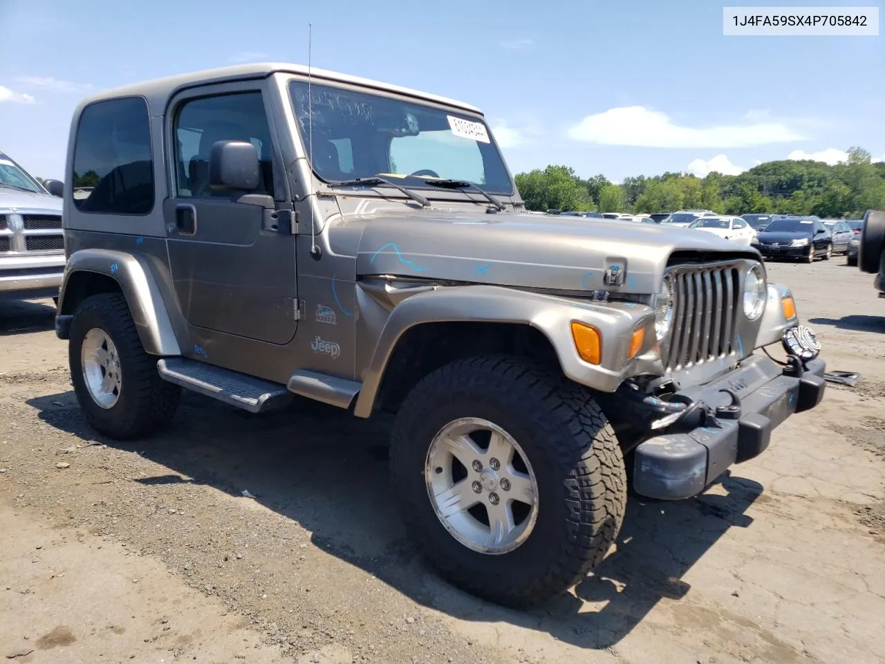 2004 Jeep Wrangler / Tj Sahara VIN: 1J4FA59SX4P705842 Lot: 61034344