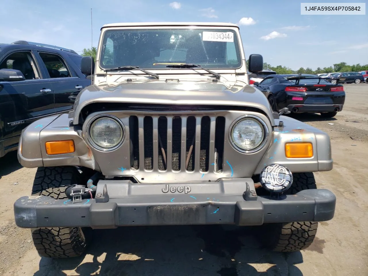 2004 Jeep Wrangler / Tj Sahara VIN: 1J4FA59SX4P705842 Lot: 61034344