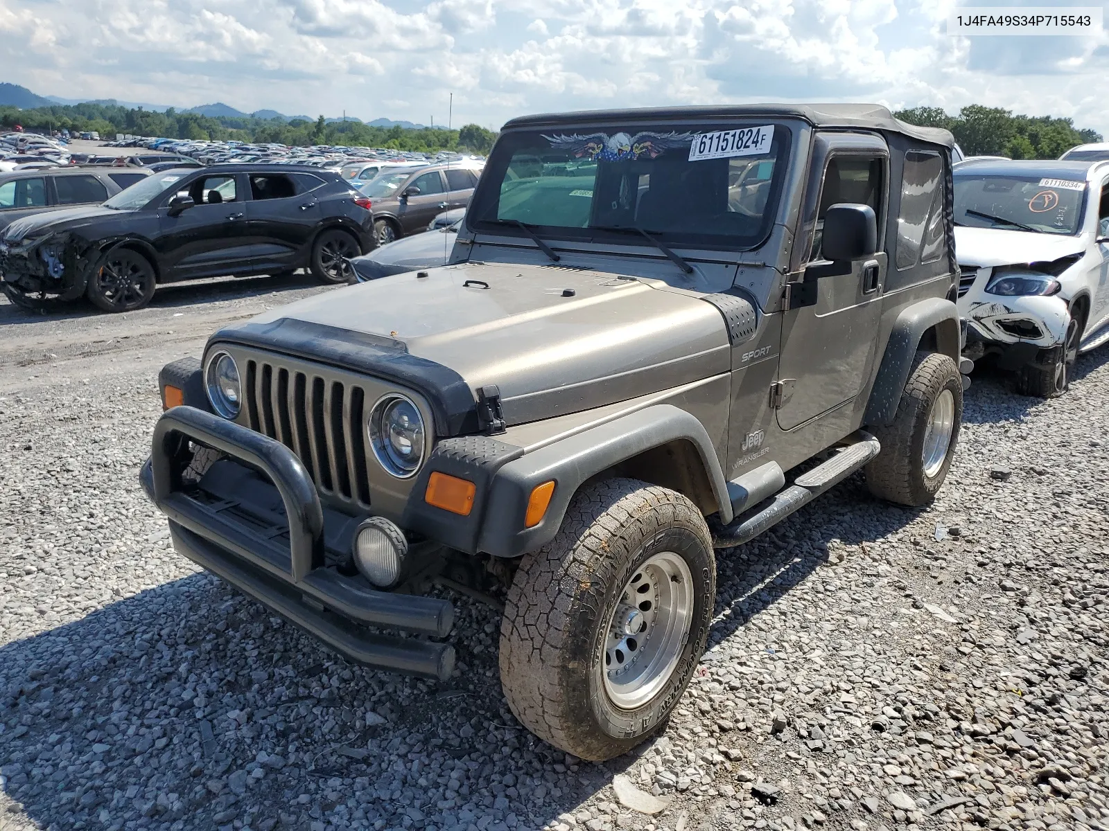 2004 Jeep Wrangler / Tj Sport VIN: 1J4FA49S34P715543 Lot: 61151824