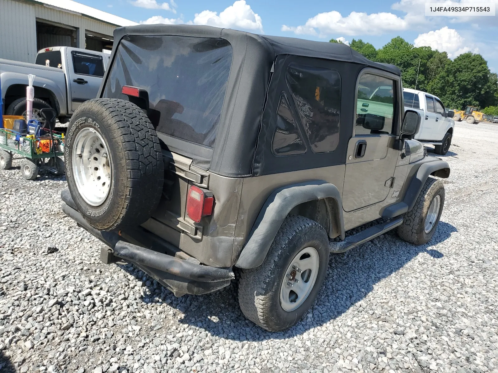 2004 Jeep Wrangler / Tj Sport VIN: 1J4FA49S34P715543 Lot: 61151824