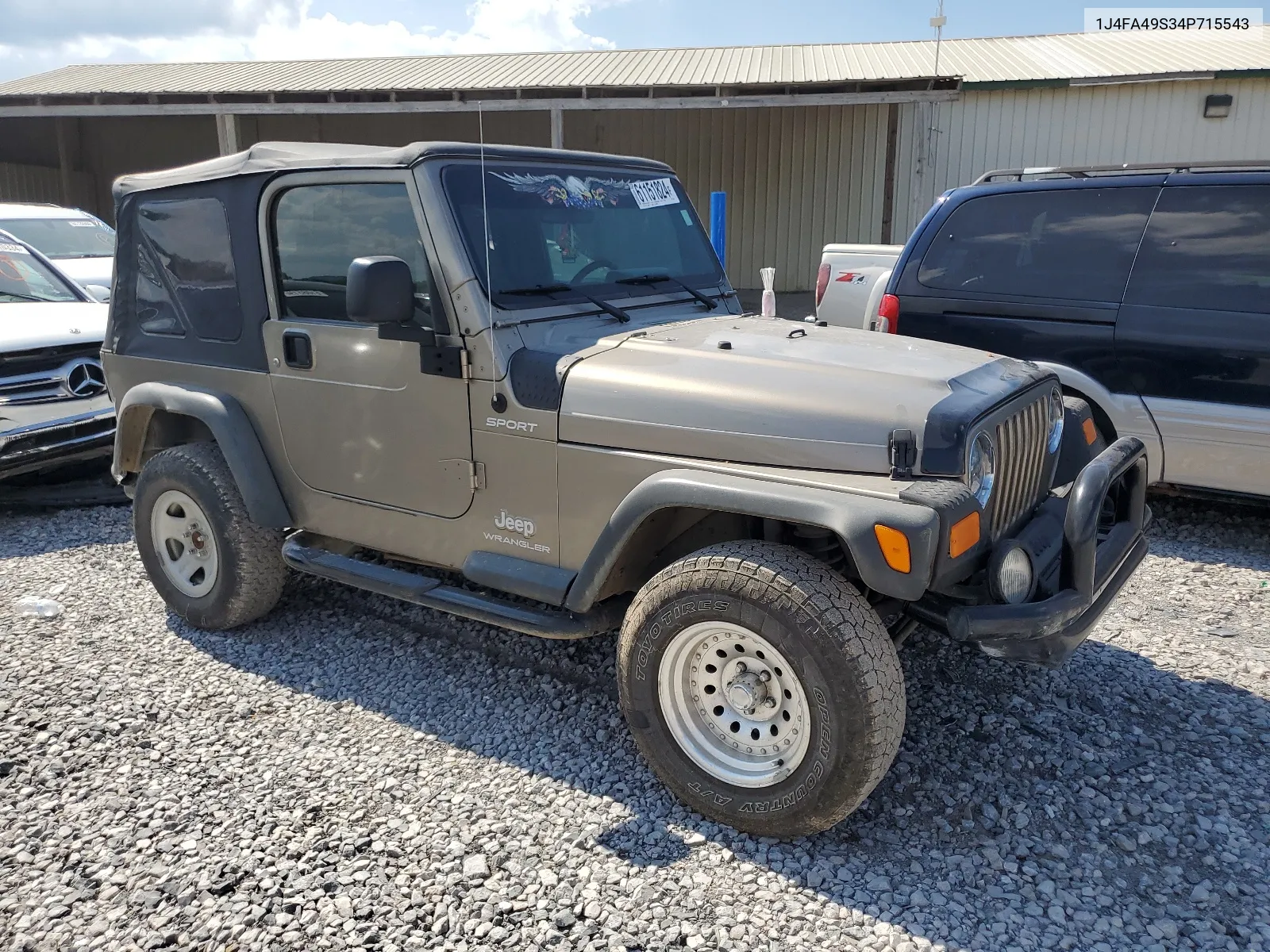 2004 Jeep Wrangler / Tj Sport VIN: 1J4FA49S34P715543 Lot: 61151824