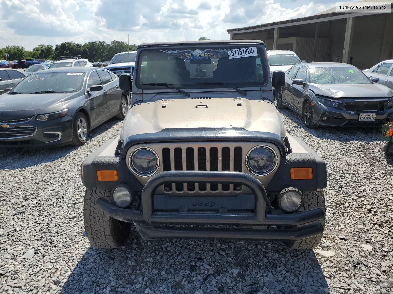 2004 Jeep Wrangler / Tj Sport VIN: 1J4FA49S34P715543 Lot: 61151824