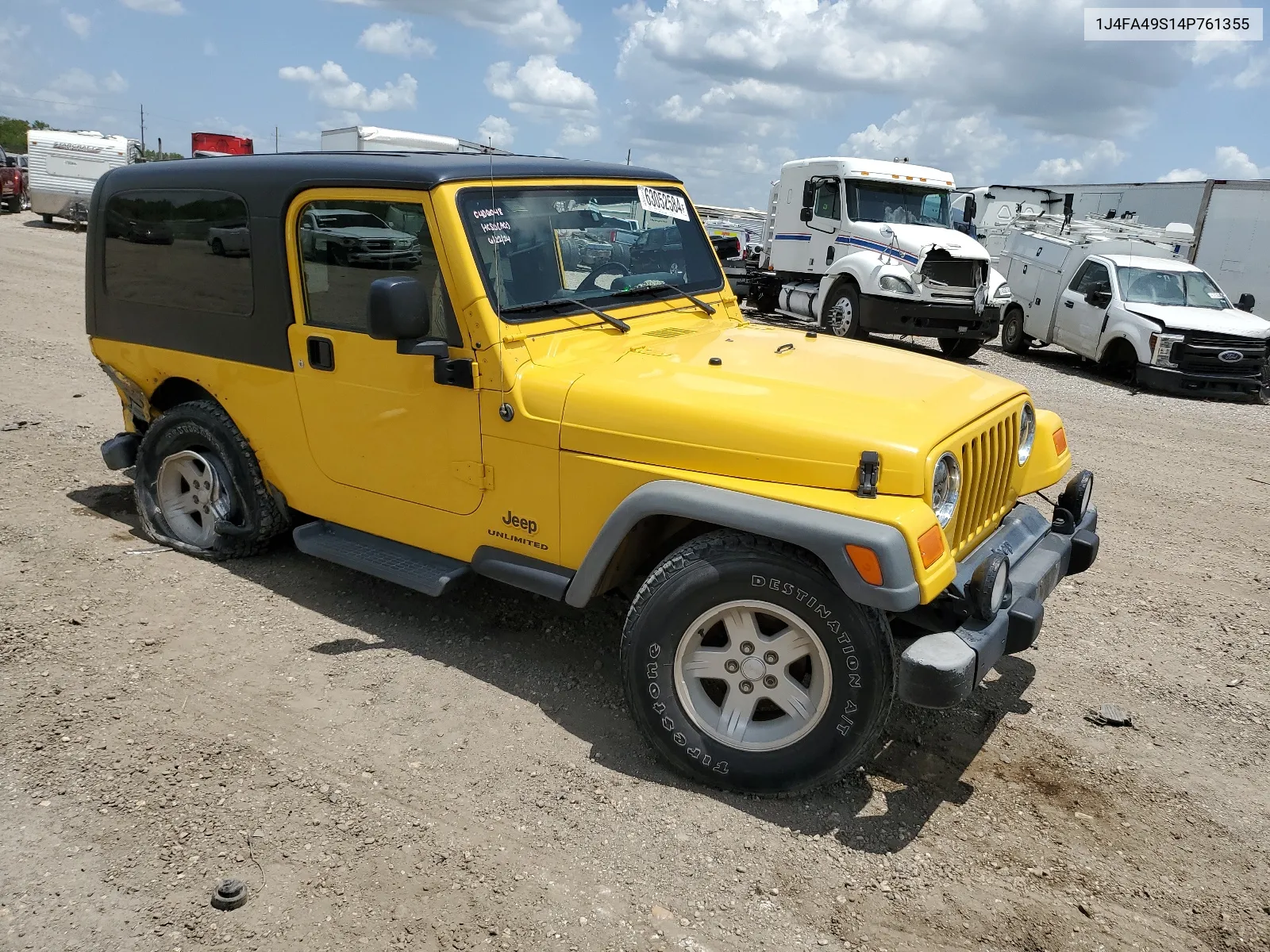 2004 Jeep Wrangler / Tj Sport VIN: 1J4FA49S14P761355 Lot: 63052584