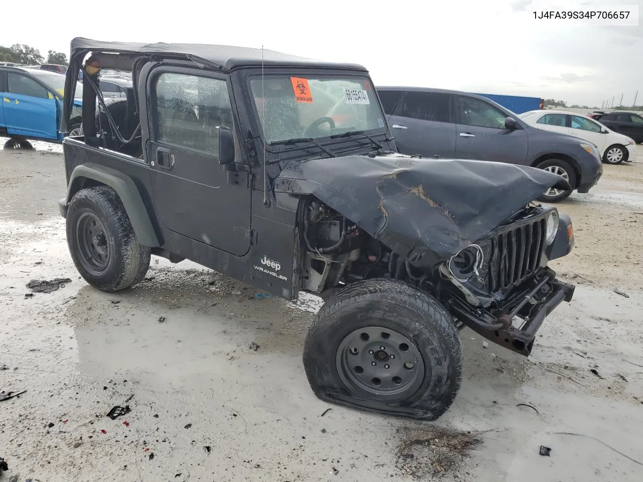 2004 Jeep Wrangler X VIN: 1J4FA39S34P706657 Lot: 66155474