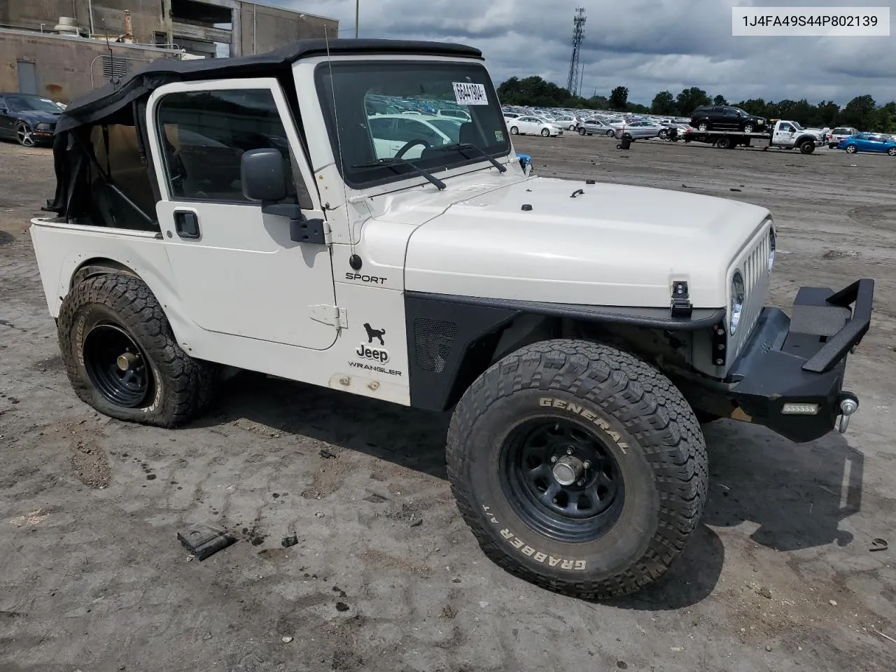 2004 Jeep Wrangler / Tj Sport VIN: 1J4FA49S44P802139 Lot: 66441904