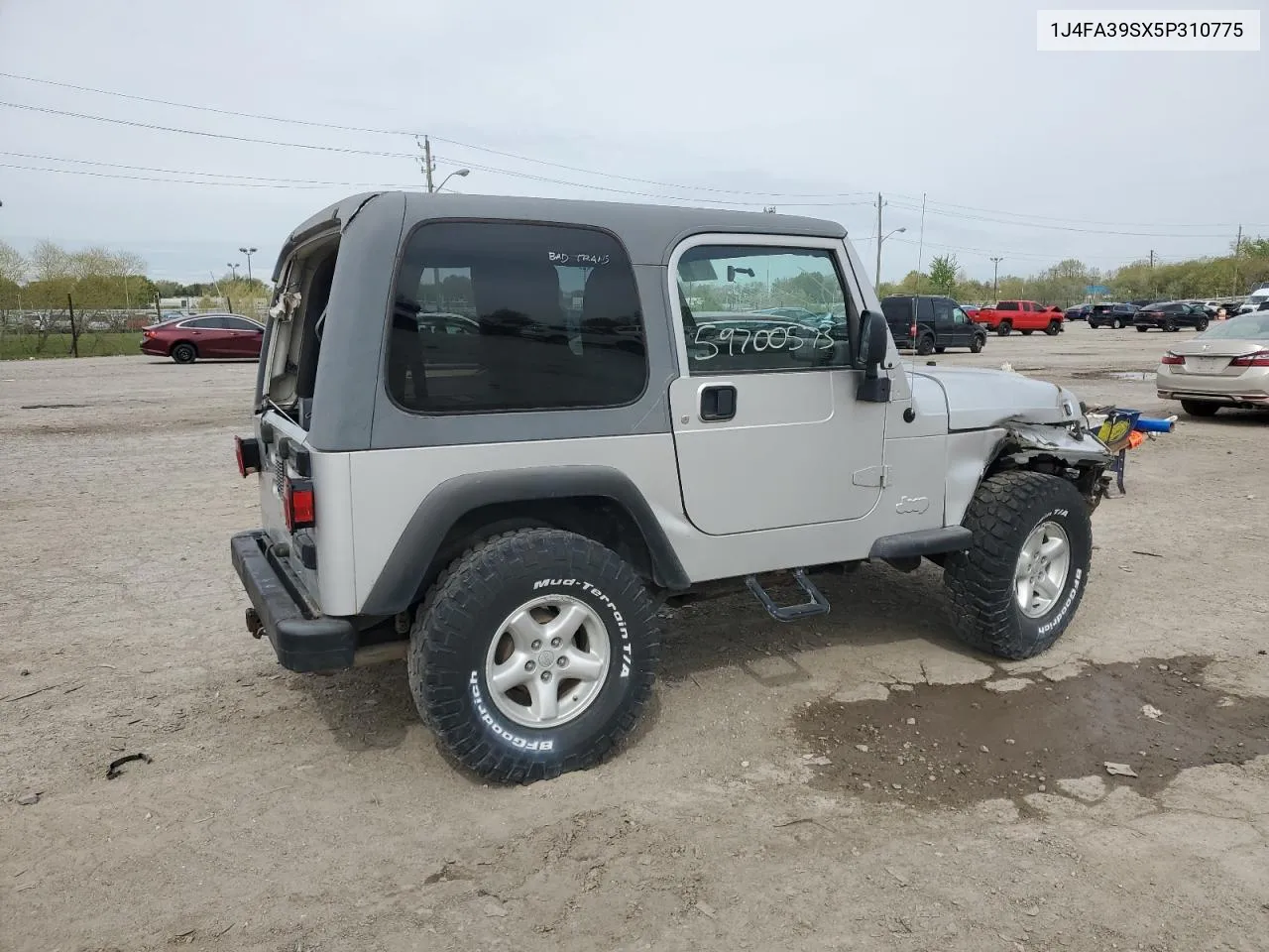 2005 Jeep Wrangler X VIN: 1J4FA39SX5P310775 Lot: 52621754