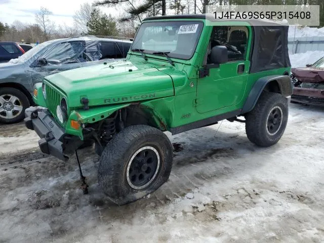 2005 Jeep Wrangler / Tj Rubicon VIN: 1J4FA69S65P315408 Lot: 54324644