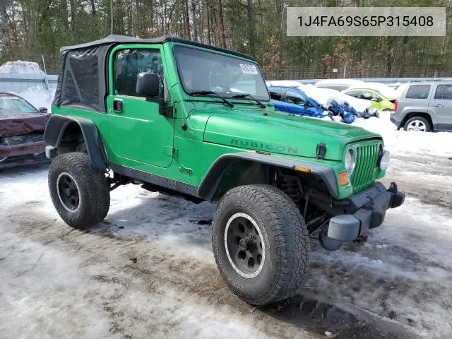 2005 Jeep Wrangler / Tj Rubicon VIN: 1J4FA69S65P315408 Lot: 54324644