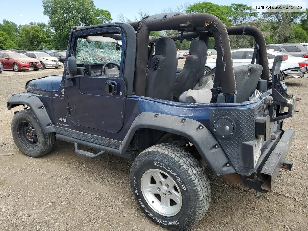 2005 Jeep Wrangler / Tj Sport VIN: 1J4FA49S65P345125 Lot: 58921384