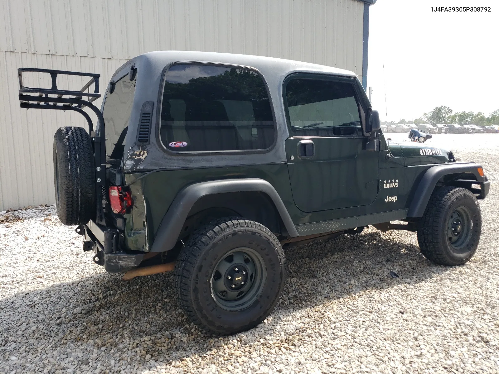 2005 Jeep Wrangler X VIN: 1J4FA39S05P308792 Lot: 59876374