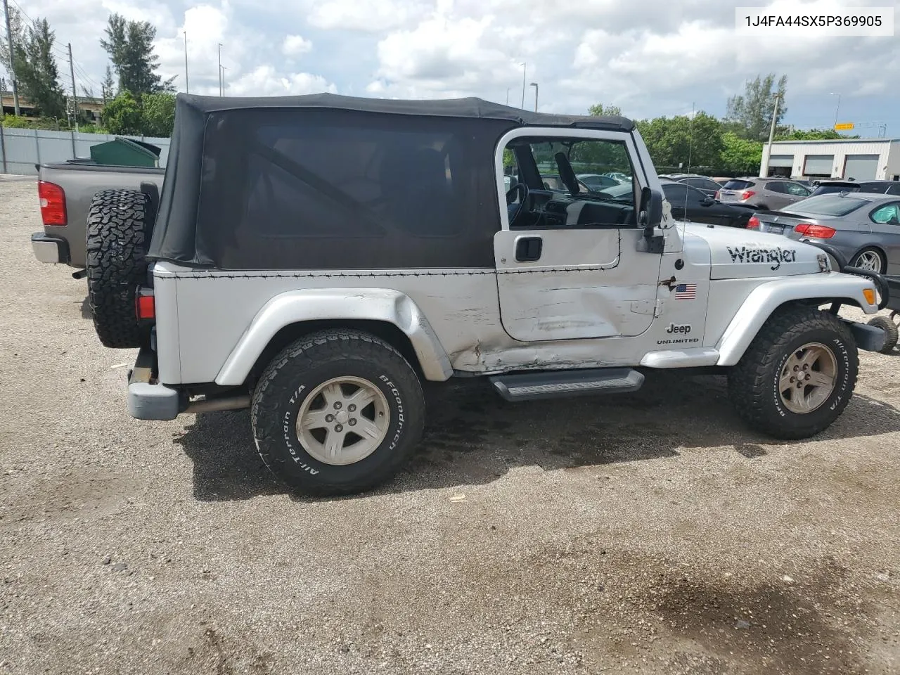 2005 Jeep Wrangler / Tj Unlimited VIN: 1J4FA44SX5P369905 Lot: 59920434